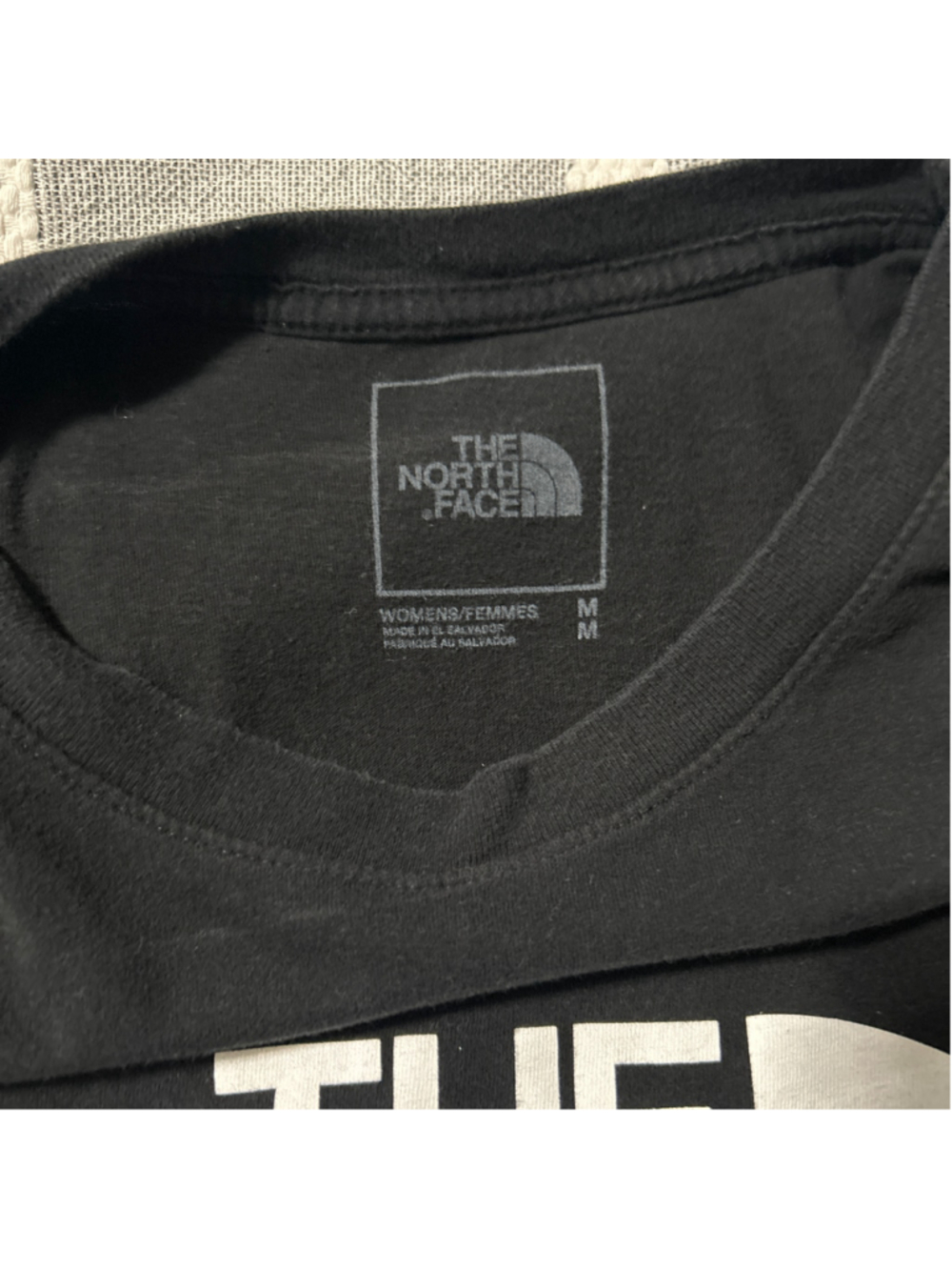The North Face Short Sleeve Graphic Tee in Black and White - Picture 6 of 6